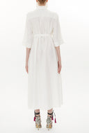 White Button detail wide cut maxi dress 93372