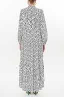 Spotted Wide cut Pleated dress 93377