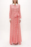 Red Maxi shirt dress 93380