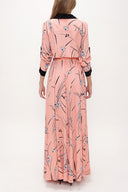 Pink Maxi shirt dress 93380