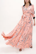 Pink Maxi shirt dress 93380