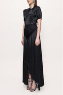 Black Asymmetric cut dress 93384