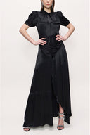 Black Asymmetric cut dress 93384