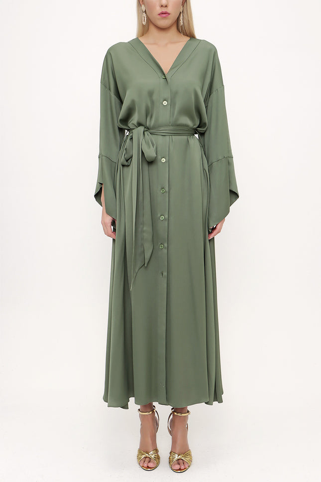 Kimono Kollu Elbise 93403