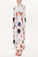 Patterned Shirt dress 93425
