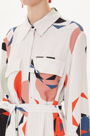 Patterned Shirt dress 93425