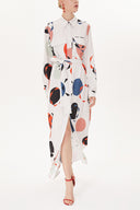 Patterned Shirt dress 93425