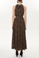 Spotted Strappy sleeveless wide cut dress  93470