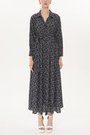 Floral Printed Wide cut shirt dress 93481