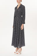 Floral Printed Wide cut shirt dress 93481