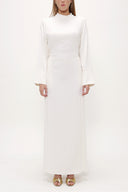 White Zip detail dress 93482