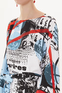 Red Black Wide cut dress 93492