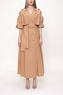 Camel Hair Reefing trenchdress   93501