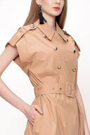 Camel Hair Shirt dress 93528