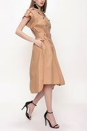 Camel Hair Shirt dress 93528