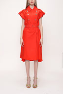 Red Shirt dress 93528