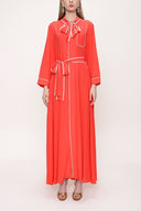 Red Binding shirt  dress  93529