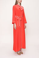 Red Binding shirt  dress  93529