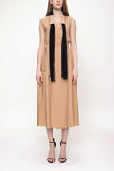 Camel Hair Sleeveless linen dress 93536