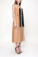 Camel Hair Sleeveless linen dress 93536