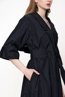 Black Wrap-over  dress  93540