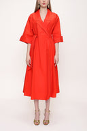 Red Wrap-over  dress  93540