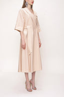 Beige Wrap-over  dress  93540