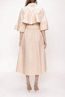 Beige Wrap-over  dress  93540