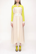 Beige Yellow Shirt dress 93550