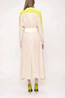Beige Yellow Shirt dress 93550