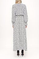 Spotted Elastic waist shirt dress 93553