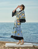 Patterned Pleated wide cut dress 93556