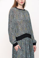 Gray Ribbed loose fit dress 93702