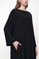 Black Stone Pleated loose fit dress 93703