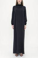 Black Ribbed loose fit dress 93715