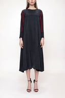 Black Purple Midi dress 93721