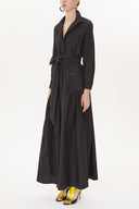 Black Pleated maxi dress  93723
