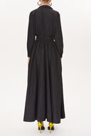 Black Pleated maxi dress  93723