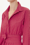 Red Pleated maxi dress  93723