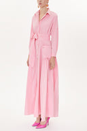 Pink Pleated maxi dress  93723