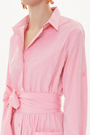 Pink Pleated maxi dress  93723