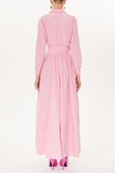 Pink Pleated maxi dress  93723