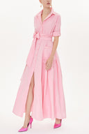 Pink Pleated maxi dress  93723