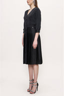 Black Pleated dress 93735