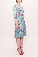 Red Pleated dress 93735