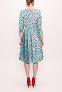 Red Pleated dress 93735