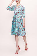 Red Pleated dress 93735