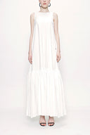 White Sleeveless dress 93745
