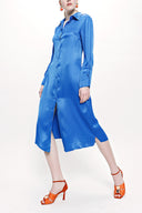 Blue Shirt  dress 93765