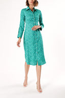 Green Shirt  dress 93765